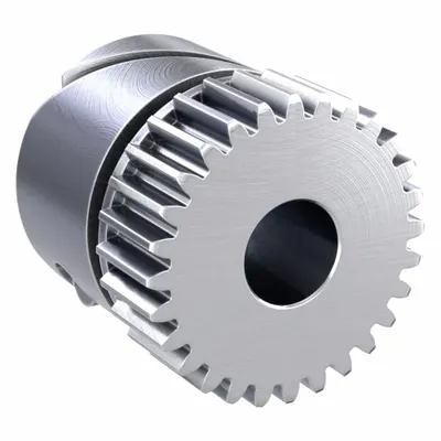 KHK GEARS SUSF0.5-28 Metric Spur Gear with Locking Hub - Metric Spur Gears with Locking Hub