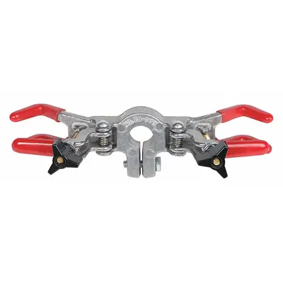 BURRELL SCIENTIFIC 3-Prong Finger Clamp, Aluminum, 8 1/4 in Overall Length - Lab Clamps