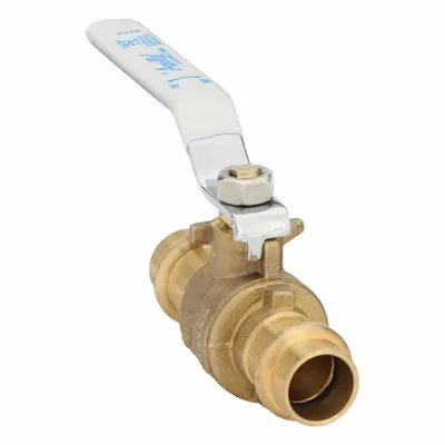 APOLLO Manual Two-Way Ball Valve: 1/2 in, Brass, Straight, Press x Press - Brass Ball Valves