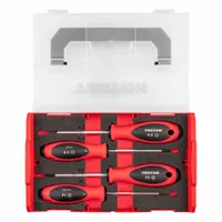 TEKTON Screwdriver Set: 1-10 Pieces, 4 Pieces, Phillips/Slotted Tip, #1/#2/5.5 mm/6.5 mm Tip Size (MPN DWZ90604)