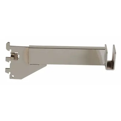 ECONOCO Rectangular Tubing Bracket: Single, 1 in Slot Spacing, 1/2 in Slot Lg - Tubing Brackets for Slotted-Standard Shelving