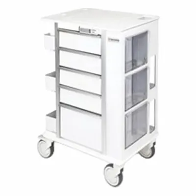 MARKETLAB MARKLAB Medical Procedure Cart, Aluminum, White, 138760E - Medical Procedure Carts
