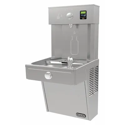 ELKAY LVRC8WSK On-Wall Single Drinking Fountain with Bottle Filler - On-Wall Single Drinking Fountains with Bottle Fillers