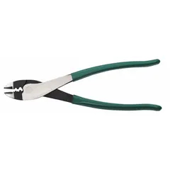 This manual pliers-style crimping tool is designed for non-insulated connectors and terminals. Constructed from steel, it is suitable for creating secure connections in electrical, automotive, and industrial applications where non-insulated terminals are used.