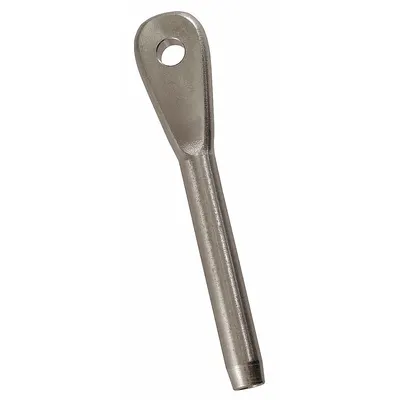 LOOS Eye End Fitting: 5/16 in Compatible Rope Dia, 9/16 in Swaged Outside Dia - Eye Fittings