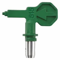 This TITAN airless spray gun tip has a 0.015 in orifice size and is color-coded green. It is designed as a replacement tip for the Control Pro 170 series (model 580009). Used in airless spray painting equipment for applying coatings in maintenance and construction applications.