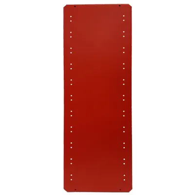 EQUIPTO Shelf: 48 in Overall Wd, 24 in Overall Dp, Solid Shelf, 18 ga, Red - Solid Steel Shelves for Standard Metal Shelving