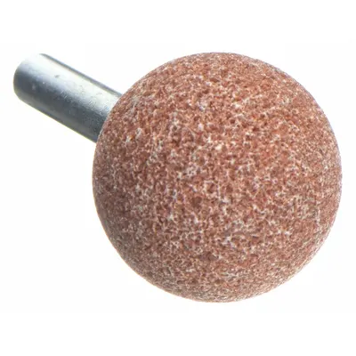 NORTON A25 Aluminum Oxide Mounted Point, 60 Grit, 1 in Dia - General Purpose Mounted Points for Carbon Steel