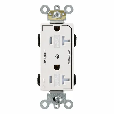 LEVITON Plugs and Receptacles: Duplex, 5-20, White, 125V AC, 20 A, 2 Pole / 3 Wire (MPN MT163-2W) - General Purpose Receptacles