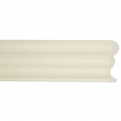 ACROVYN Accent Rail: FR-252, PETG, Eggshell, 2 1/2 in Overall Ht - PETG Crash Rails & Bumper Guards