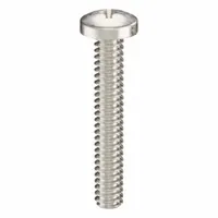 Machine Screw: #6-32 Thread Size, 7/8 in Lg, 18-8, Stainless Steel, Plain, Pan, Phillips, 50 PK (MPN ZSCRW-349)