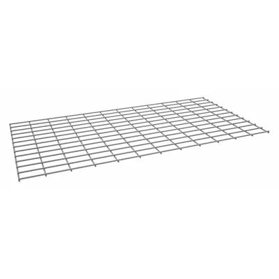 TENNSCO Decking: 48 in x 24 in, 2,250 lb Load Capacity, Steel, 5 ga Decking, Gray - Wire Decking for Boltless Shelving