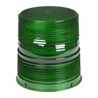 GROTE Replacement Lens: Round, Beacon Light, 6 in Ht - Vehicle Lighting, Polycarbonate, Green (MPN 98174)