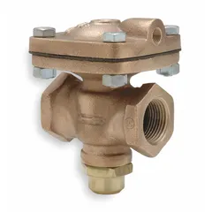 This 2-way pneumatically-actuated diaphragm valve features a bronze body with NPTF female connections on both sides. The Buna-N diaphragm is suited for air media in on/off or throttling service. Typical applications include pneumatic control loops, process skids, and air-handling equipment.