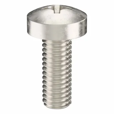 USA INDUSTRIALS Machine Screw: M3x0.50 Thread Size, 8 mm Lg, 18-8, Stainless Steel, Plain - Pan Head Machine Screws