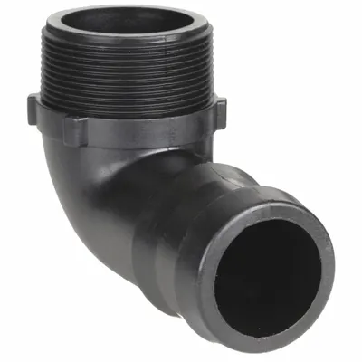 BANJO HB300-90 Polypropylene Rigid Barbed Hose Fitting - Polypropylene Multipurpose (Air, Water, Chemical) Rigid Barbed Hose Fittings