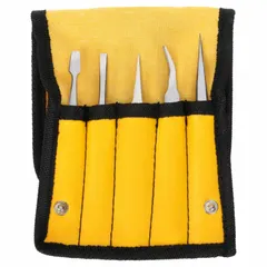 Tweezer Set, Stainless Steel, Flat/Point and Curved/Straight Tips, 18.473
