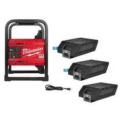 Portable AC/DC power station for job sites, remote work, and backup applications. Powers tools, lights, and equipment where grid power is unavailable. Supports construction, maintenance, and industrial operations.