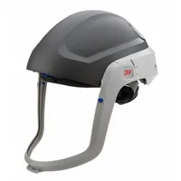 Universal-size helmet-type headgear designed for use with a SAR System. Provides a foundation for respiratory protection in industrial environments requiring supplied air. Hard hat shell without visor or faceseal, compatible with 3M Versaflo system components