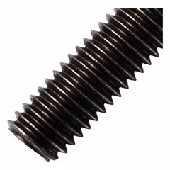 This titanium Grade 2 fully threaded rod has an M8x1.25 thread size and 1 m length, with a plain finish. It conforms to DIN 976 dimensional standards. Suitable for use in corrosive environments such as chemical processing, marine, and aerospace applications where high strength-to-weight ratio and corrosion resistance are required.