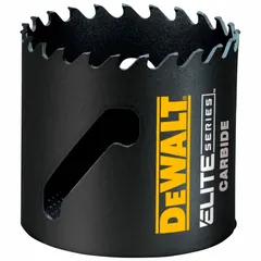 This 2-inch diameter hole saw cuts through wood, metal, plastic, and drywall. It features 3 teeth per inch and a maximum cutting depth of 1 3/4 inches. The 5/8"-18 thread size requires a compatible arbor. Commonly used in electrical, plumbing, and HVAC installations.