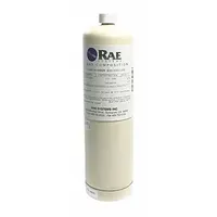 This calibration gas contains 10 ppm isobutylene in air, with +/-10% accuracy, supplied in a 34 L cylinder with a CGA 600 fitting. It is used to verify and adjust the response of portable gas detectors in bump test stations, ensuring proper sensor function for target gas detection