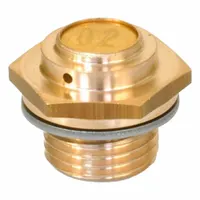 JW WINCO Breather Valve: 1/2", SAE, Low Design w/o Breather Cap Design, 20 mbar Min. Opening, Brass (MPN 883-G1/2-20-A-MS)