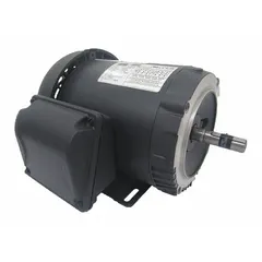 This Dayton motor is a 1 hp, 1145 RPM, 3-phase AC motor with a C-face and rigid base mounting. It features a totally enclosed fan-cooled (TEFC) enclosure suitable for industrial environments. The motor operates at 230/460V AC, drawing 3.16/1.58 A at 60 Hz. Typical applications include pumps, fans, conveyors, and compressors.