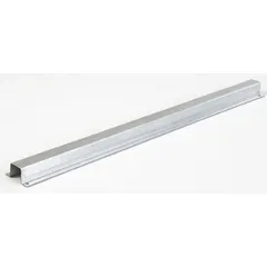 This crossbar for pallet racks provides additional support for pallet loads in industrial storage systems. It is constructed from galvanized steel with a gray finish and includes mounting hardware. Use to reinforce rack decks and prevent product spill-through between beams.