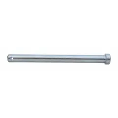 Steel replacement caster bolt for platform trucks. Zinc finish. Used to secure casters on industrial carts and dollies for stable movement of heavy loads in warehouses, factories, and distribution centers.