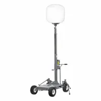 VOLTERREX Balloon Light Tower Cart: 102,000 lm Max Brightness, 18 ft Max Ht, 110 to 240V AC, IP65 (MPN VT-LC-102K-G1)