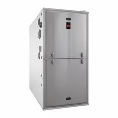 This WEATHERKING gas furnace delivers 100,000 BtuH heating capacity input with 2,000 cfm air flow, achieving 80% AFUE standard efficiency. Designed for whole-house residential heating, it measures 34 in x 21 in x 28.81 in (H x W x D). This model is not California Low NOx Compliant.