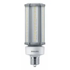 63W LED lamp with Mogul Screw (EX39) base, operating at 100-277V and 5000K color temperature. Shatter-resistant construction suitable for industrial high-bay and outdoor lighting applications requiring a mogul screw base.