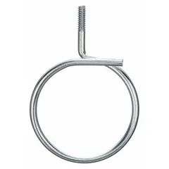 This steel stud mount is designed for supporting low voltage cable and conduit in electrical installations. It features a zinc-plated gray finish, a 1-1/4 in compatible conduit trade size, and a 1/4"-20 thread size. The cULus-listed component has an overall width of 2 in, height of 1-3/4 in, and a load capacity of 50 lb.
