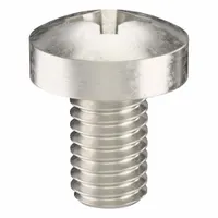 Machine Screw: M6x1.00 Thread Size, 10 mm Lg, 316, Stainless Steel, Plain, Pan, Phillips, 25 PK (MPN ZSCRW-495)