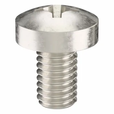 USA INDUSTRIALS Machine Screw: M6x1.00 Thread Size, 10 mm Lg, 316, Stainless Steel, Plain - Pan Head Machine Screws