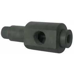 Liquid-operated jet eductor pump with a PVC body. Features a 1 in MNPT inlet and a sizing factor of 1. Designed for pumping, mixing, or moving liquids in industrial fluid-handling applications.