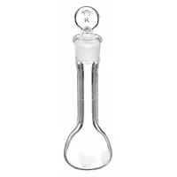 KIMBLE Volumetric Flask: 10 mL, Colorless, Conical, A, +/-0.02 mL, Includes Closure (MPN 28014-10)
