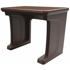 Floor-mount workstation from the Endurance series, constructed of polyethylene. Overall dimensions: 30 in wide, 24 in deep, 29 in high. Suitable for industrial offices, control rooms, and maintenance areas where resistance to moisture and chemicals is required.