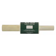 Cable-to-cable limiter fuse rated for 600 V AC, designed for 500 kcmil copper conductors. Features a compression rod-to-tube connector type. Provides overcurrent protection for cable-to-cable connections in power distribution systems.