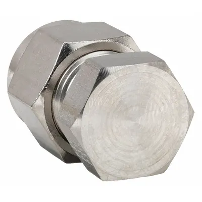 PARKER A-LOK(R) Double-Ferrule Stainless Steel Cap, 1/2 in OD, 8BLEN8-316 - Double-Ferrule Stainless Steel Fittings