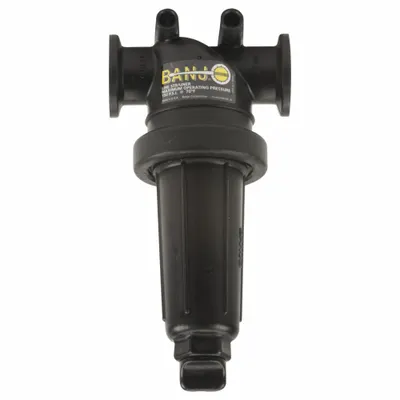 BANJO Inline Strainer: Polypropylene, 1 in, Manifold Flange, Mesh, 50 mesh Screen Size - Polypropylene Inline Strainers
