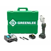 GREENLEE Knockout Tool Kit: 18V DC, 4 in Punching Capacity (Steel), For 10 ga Max. Steel Thick (MPN LS100X11A)
