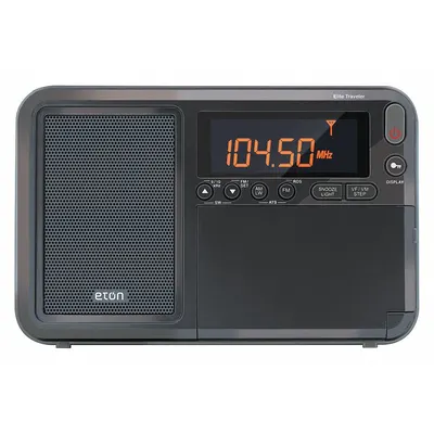 ETON NELITETRAVELER Mini Shortwave Radio, Mineral Gray, Digital LCD, AM/FM/LW/SW - Shortwave Radios