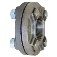 This 3-inch cast iron flat flange features male NPT threading and is rated Class 125 with a maximum operating pressure of 175 psi. It is used to connect pipes in industrial piping systems for water, steam, or gas lines