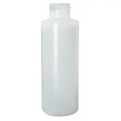 QORPAK Bottle: HDPE, 16 fl oz, 480 mL, Natural, 28-400 mm Screw Closure Size, No Closure - HDPE Narrow Mouth Round Lab Bottles