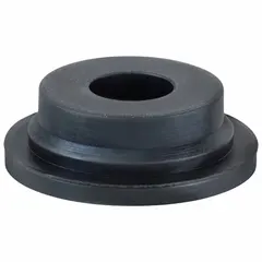 Replacement valve seat for HOSHIZAKI ice machines. Seals the water or refrigerant valve to prevent leaks and ensure proper flow control. Used in commercial ice machine maintenance to restore reliable operation.