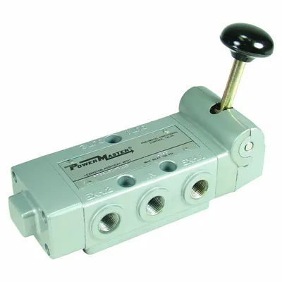 AVENTICS Manual Air Control Valve: Superspool, Lever, Four-Way / Two-Position, Normally Open - Aventics PowerMaster Series Manual Air Control Valves