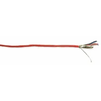CAROL Fire Alarm Cable: 1,000 ft Cable Lg, Plenum, Plenum, PVC, PVC, Red, PVC, 4 Conductors, 0 Pairs (MPN E3604S.41.03)