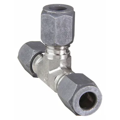 PARKER Ferulok Flareless Bite-Type Stainless Steel Compression Tee - Flareless Bite-Type Stainless Steel Compression Fittings